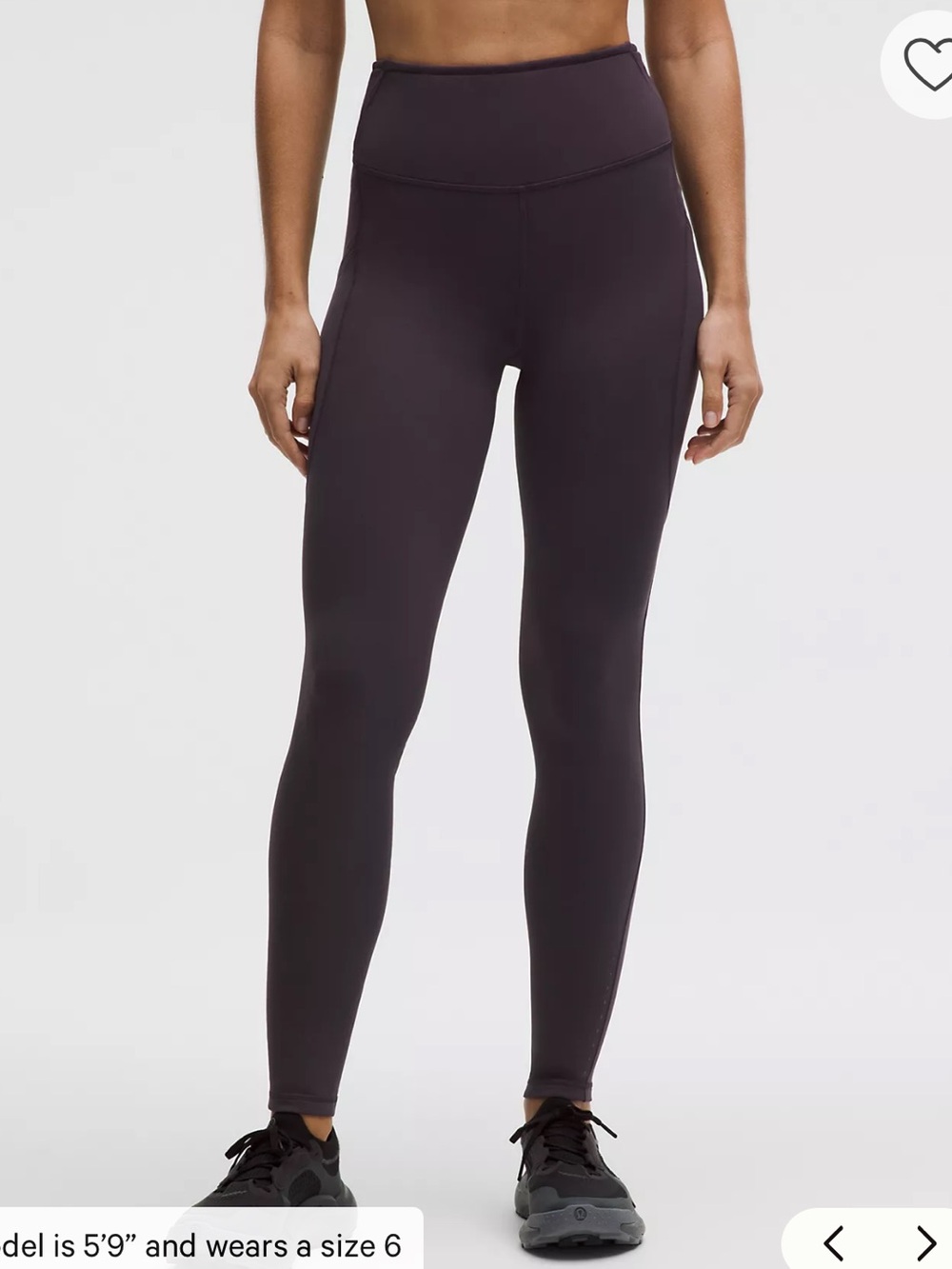 Lululemon 🔥 Fast and Free High-Rise Thermal Tight 28" 5 Pocket BLACK